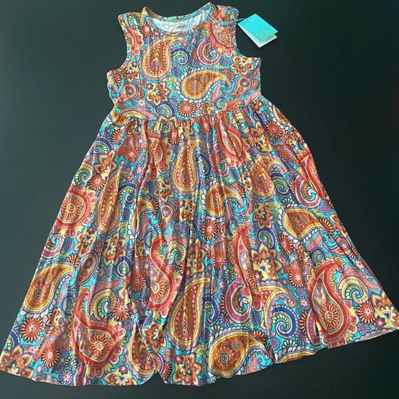 NWT Posh Peanut Bamboo Twirl Dress - Picture 1 of 8